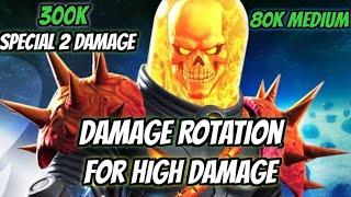 Cosmic Ghost Rider Damage Rotation For Insane Damage - Marvel Contest of Champions