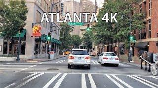 Driving Downtown - Downtown Atlanta 4K - USA