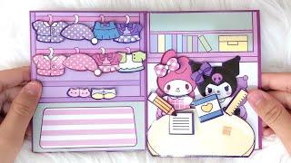 [paperdiy] KUROMI and MYMELODY Goes to School  | Paper Play