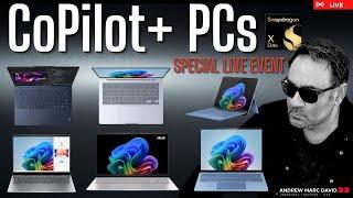 SPECIAL EVENT - Live Unboxing & Testing 6 Copilot+ PCs from Lenovo, HP, Samsung, Asus & Microsoft