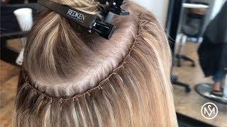 Hand Tied Wefts on Short Fine Hair