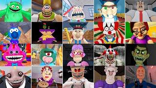 EPIC SCHOOL ESCAPE, EVIL GRANDMA, MR POP'S, TEAM SCHOOL, MISS HAPPI'S, STINKY, ROBLOX JUMPSCARE'S