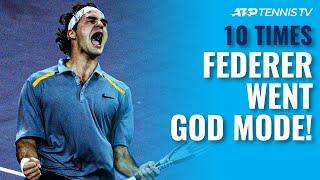 10 Times Roger Federer Went GOD MODE! 