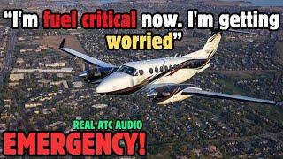 Pilot can't Fly RNAV/GPS approach | Landing with CRITICAL FUEL