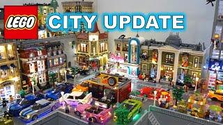 LEGO City Update - Placing The Family Reunion, Train Station and Beach Area.