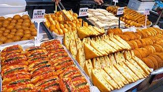 Donut shop that all Koreans love! The amazing skill of the donut master! / Korean street food