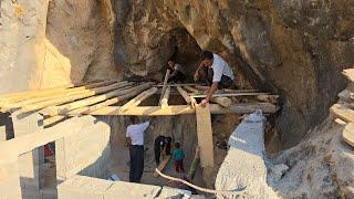 The secrets of covering the roof of the house in Bachob Cave in the nomadic life of Iran