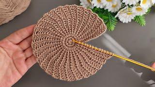 Motif, Coaster, Flower. Make and Sell. How to make a very easy fower coaster motif. Tunisian crochet