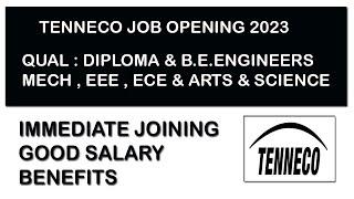 Tennaco Job Openings 2023 | Best Company Jobs