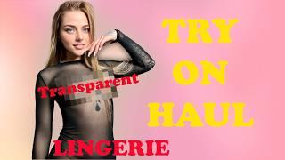 4K Molly Haul Transparent Try-on | See Through REAL Lingerie 2024