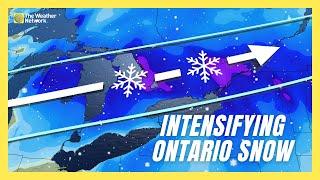 Intensifying Snow Threatens Monday Commute, Holiday Travels In Ontario | #forecast