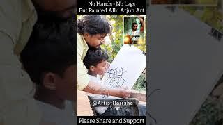 Crazy #alluarjun #painting  #shorts #viral #trending