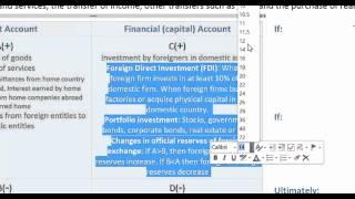 Balance of Payments - the Financial (Capital) Account