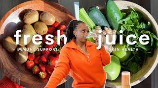 Fresh Juice Recipes For GLOWING SKIN and IMMUNE SUPPORT | Hurom H400 Easy Clean Slow Juicer