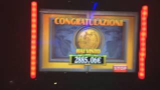 italian hit 2885 € Hand Pay Jackpot Casino slot machine live play progressive