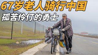 A 67-year-old Man Rides Around China, Sleeps in The Bridge Hole, And Eats Noodles When He Is Hungry!