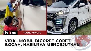 Aksi Bocah Coret-Coret Mobil, Hasilnya Malah Tak Terduga | tvOne Minute