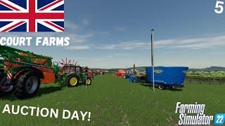 AUCTION DAY LOTS OF TRACTORS! (Court Farms EP5)~A Realistic Farming Simulator 22 Series