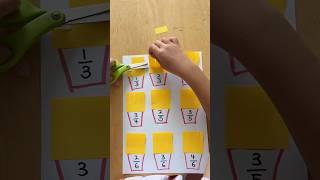 Working model of fraction #viralvideo#shorts#craft#maths#fractions#diy#kids