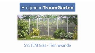 TraumGarten Zaunaufbau Zaunmontage SYSTEM Glaszaun