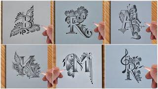 B || R || A || K || M || R beautiful tattoo designs with pencil || amazing art video