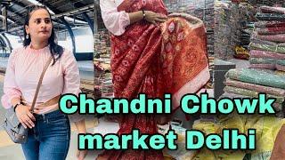 Going to Chandni Chowk market Delhi / saree shopping/ Chandni Chowk bazar Delhi