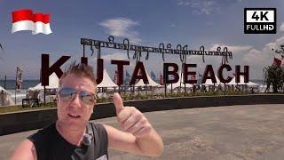 Kuta Beach 4K Tour: Bali’s Iconic Shoreline Walking Adventure