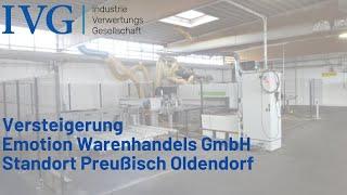 Versteigerung Emotion Warenhandels GmbH (Standort Preußisch Oldendorf) I IVG