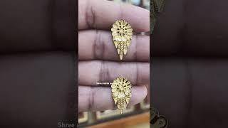 Gold hallmark tops  sone ki buti new design earring #shreeambikajewellers731 #916 #gold #silver