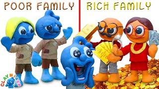 RICH vs POOR! Beggar Tiny Was Adopted By Giga Rich Family | Clay Mixer Friends