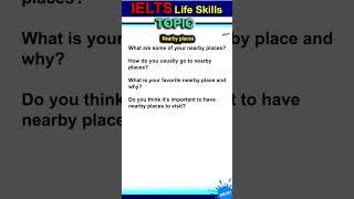 Nearby places - IELTS Life Skills A1 2024