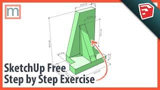 SketchUp Free | Step by Step exercise project tutorial