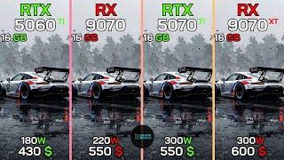 RTX 5060 TI vs RX 9070 vs RTX 5070 TI vs RX 9070 XT : TEST IN 10 GAMES