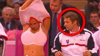 20 INAPPROPRIATE TENNIS MOMENTS SHOWN ON LIVE TV