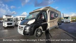 Burstner Nexxo T660 Moonlight 3 Berth 4 Travel seat Motorhome