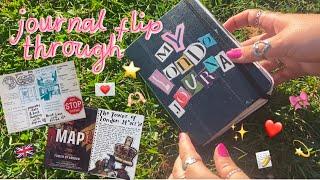 my finished mini London journal flip through 