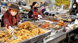 깨끗한 기름, 위생 새벽부터 분주한 제주도 대표 분식맛집 음식 종류만 13가지?! / spicy rice cake "Tteokbokki" / korean street food