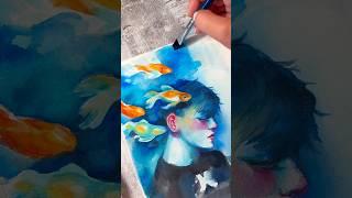 Пишу медовой #акварель #акварельнаяживопись #арт #watercolor #watercolour #watercolorpainting #art
