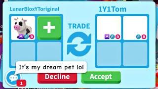 WOAH! THEY OVERPAID FOR MY MEGA COW TO GET THEIR DREAM PET! ADOPT ME TRADING 2023#adoptmetrades