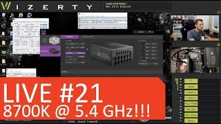 Test & Overclock 8700K @5.4 GHz sur MSI Z370 GODLIKE