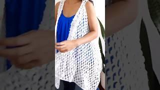 Easy crochet lace vest #crochet #easycrochet #knit