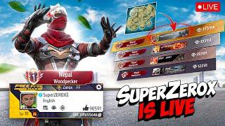 SuperZEROX is Live️ Top 1 Woodpecker Player Garena Freefire