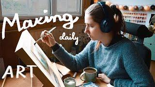 ︎ COZY ART MAKING EVERY DAY FOR A WEEK  part.1