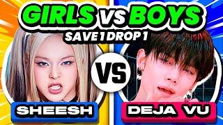 SAVE ONE KPOP SONG - GIRLS vs BOYS  SAVE ONE DROP ONE - KPOP QUIZ 2024