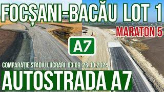 AUTOSTRADA A7 Focsani - Bacau Lot 1 Focșani Nord-Domnesti Targ | 03.09-26.10.2024 | Raducu P Drum
