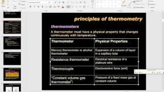 8.1 desirable features of thermometer