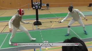 european qualification Paris 2024 Mens Foil T8 Winterberg Poulsen DEN vs CUK SRB