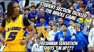 Student Section Trolls the WHOLE GAME  Freshman Darius Kieffer Shuts 'em Up?? || Jesuit vs. Landry