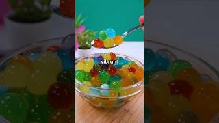 This RAINBOW POPPING BOBA is a fruity color explosion!