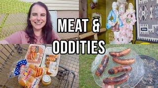 grilling meat in the backyard + visiting a local antique/oddities shop ~ daily vlog